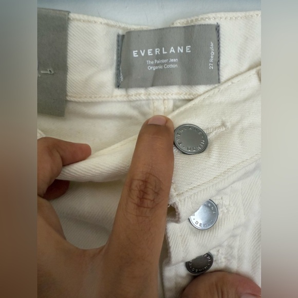 Everlane Womens The Painter Jean Bone White Size sz 27NWT $128 - Picture 9 of 13